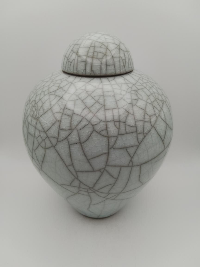 Light Turquoise Lidded Jar