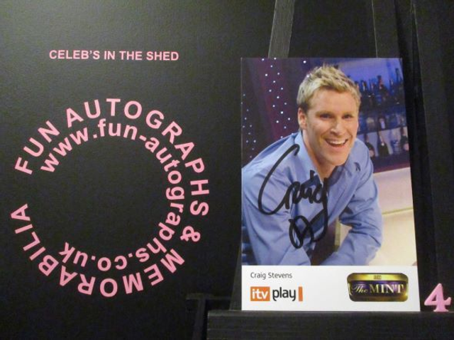 Craig Stevens Authentic Autographed The Mint 6x4 Cast Card (4)