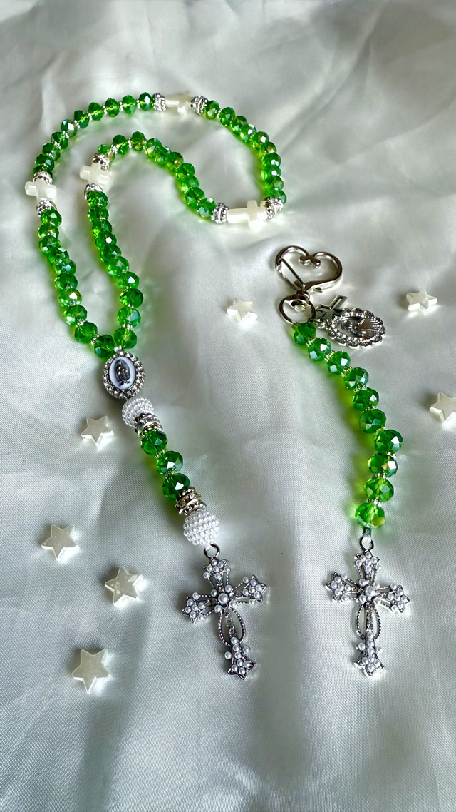 Chapelet + porte clé J A C Q U E S