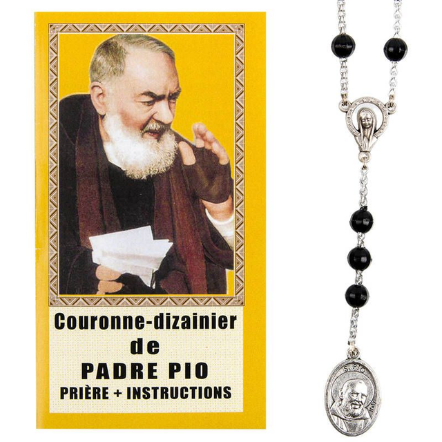 Couronne Dizainier Padre Pio Grain 6 Mm Chapelet