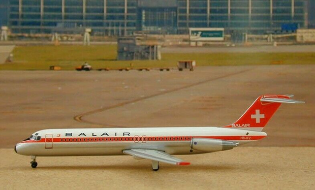 BALAIR DC-9 Modell, 1:400, Tucano