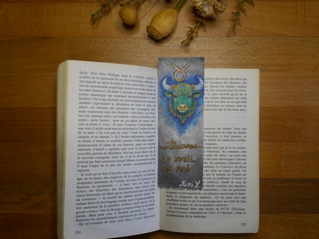 Marque-page Taureau