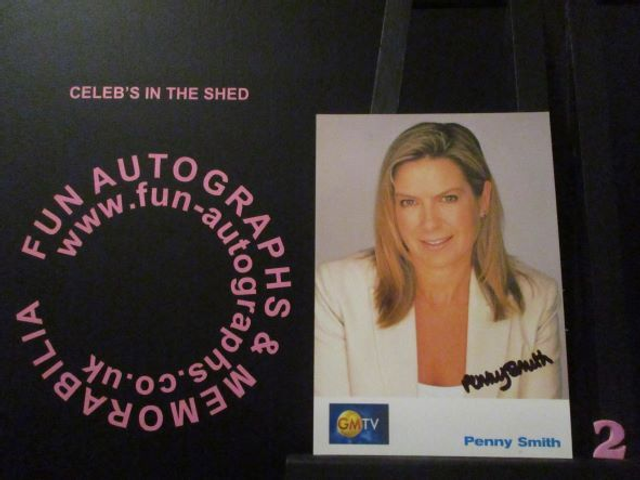 Penny Smith Authentic Autographed GMTV 6x4 Cast Card (2)