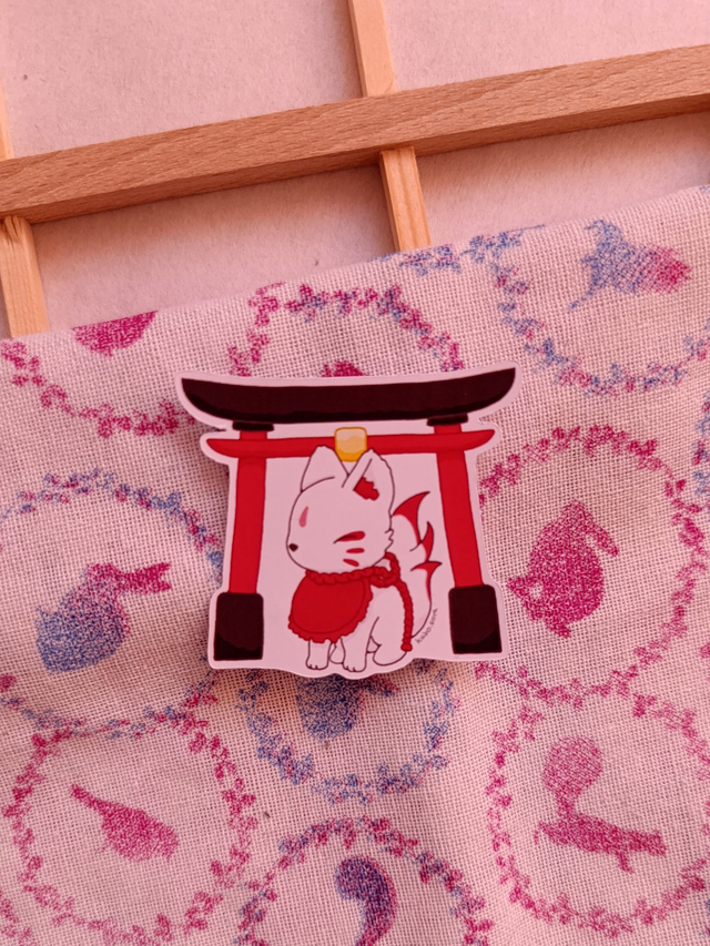 Kitsune Tori Sticker