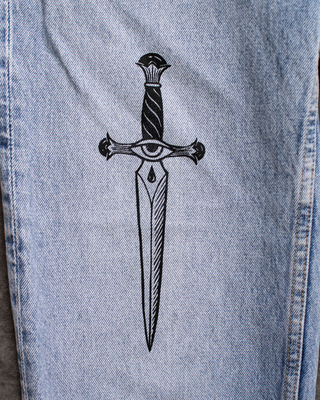 Spodnie jeansowe „The Weeping Blade” / S-M