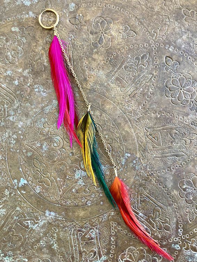 Boucle d&#039;oreille Liane multicolore