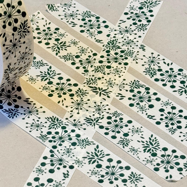 Klebeband Schneeball dunkelgrün 25mm/50m