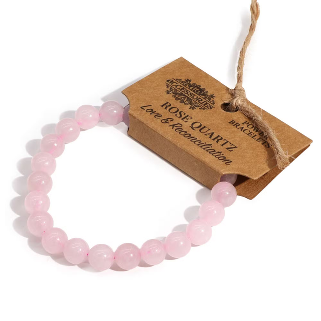 Rose Quartz Bracelet — Gentle Calm + Heart Energy