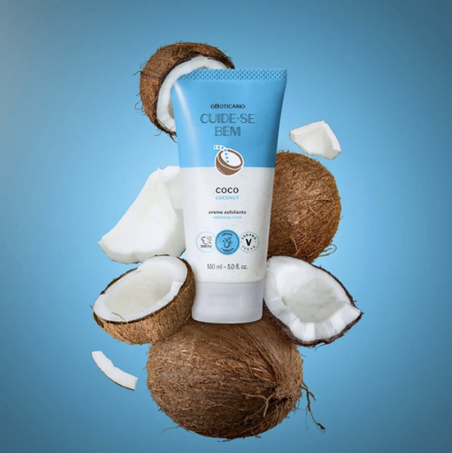 Coconut Exfoliating cream 150ml Cuide-se Bem