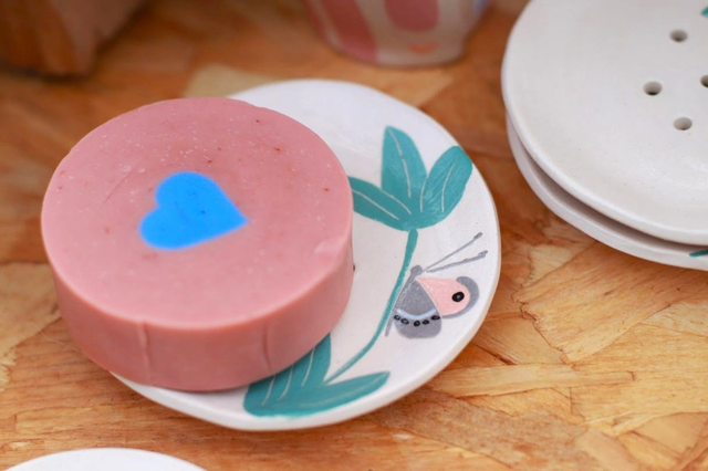 Porte-savon feuillage