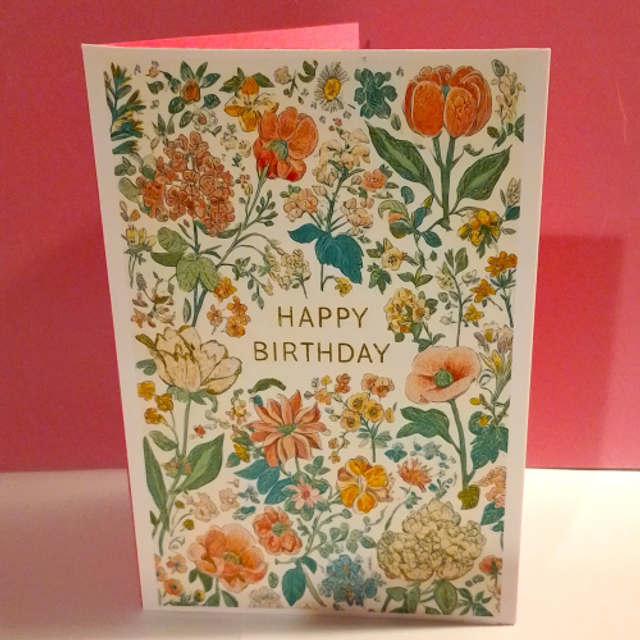 Ladies Pretty Floral Birthday Card Flower Birthday Card - 14 Designs