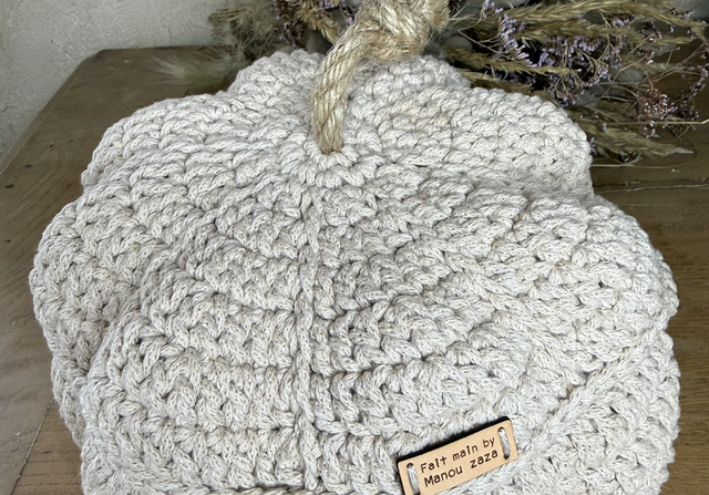 🎃 Bonbonnière Citrouille en Crochet – Déco Halloween & Cosy 🧡 Fait main | Coton recyclé Oeko-Tex |