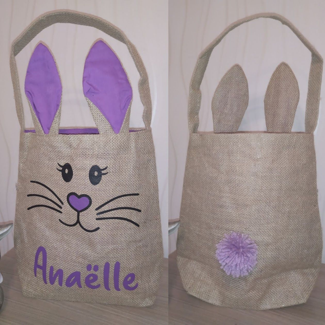 Sac lapin en jute