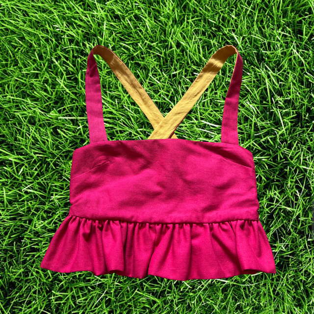 Crop top froufrou - taille 1