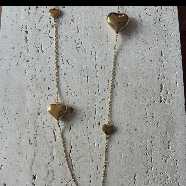 Ketting hartjes lang