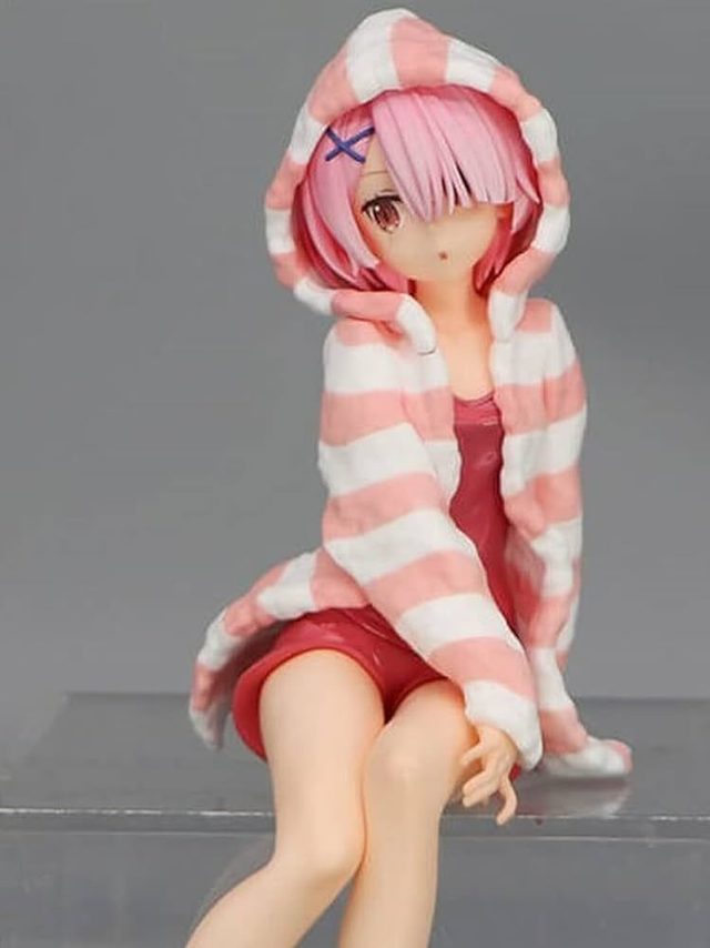 Re:Zero: RAM Room Wear (Pink) Noodle Stopper Figure