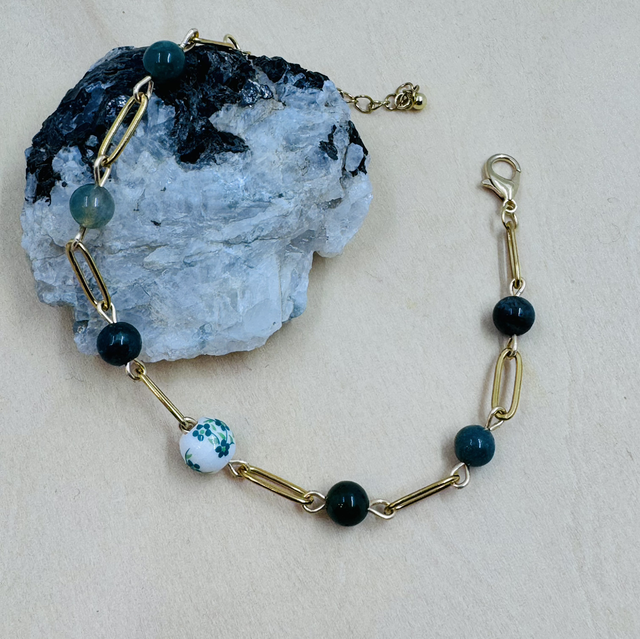 Bracelet MORGAN agate mousse 