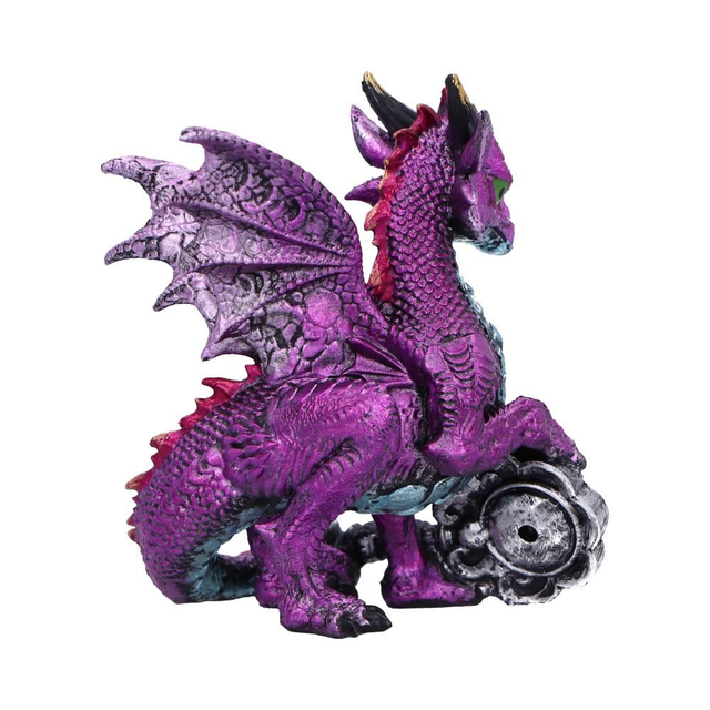 Keeper of the Key (Purple) – A Mystical Dragon Guardian Figurine