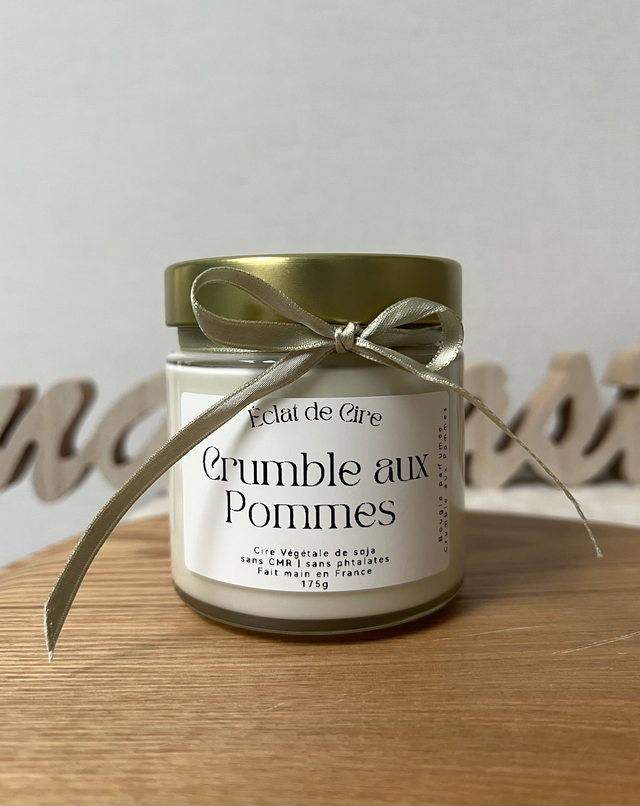 Crumble aux Pommes - Bougie parfumée artisanale 