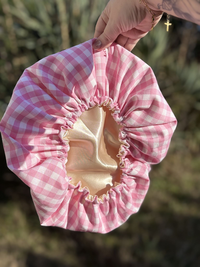 Bonnet de soins - Vichy Rose