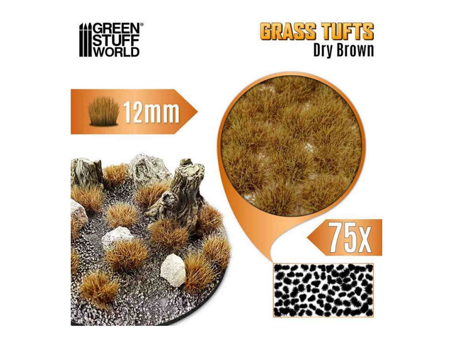Touffes d'herbe - Tuft 12 mm - Brun Sec GSW 12940