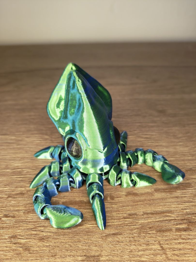3D Druck: Tiny Squid - Oktopus
