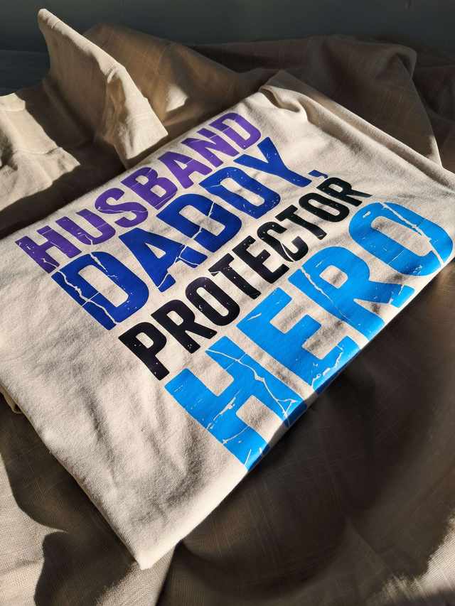 Husband Dad Protector Hero -paita (XL)
