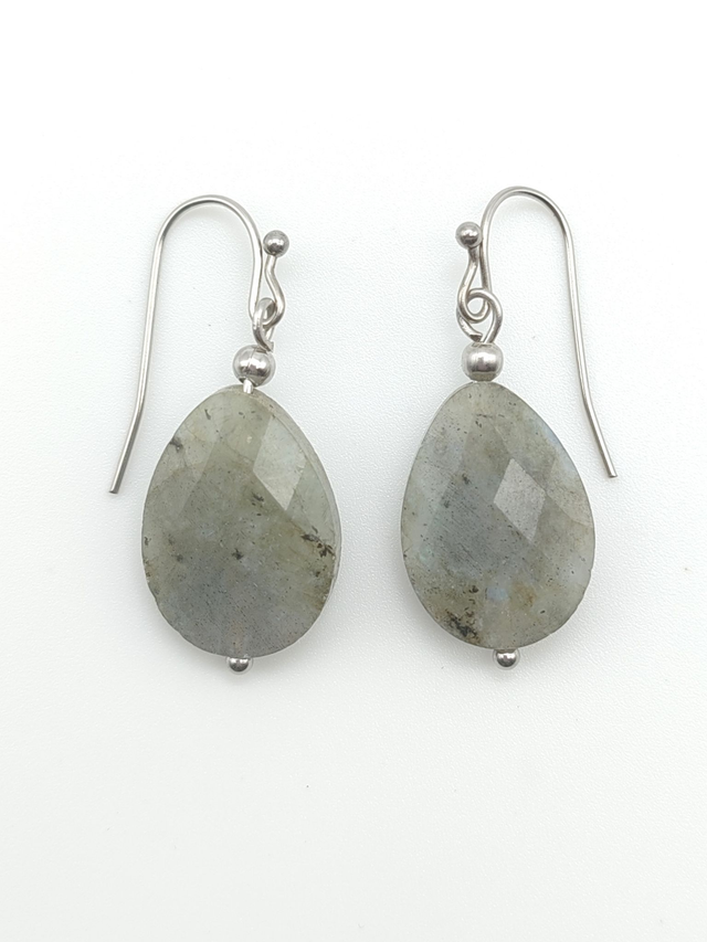 Les Essentiels - Labradorite boucles d'oreilles 