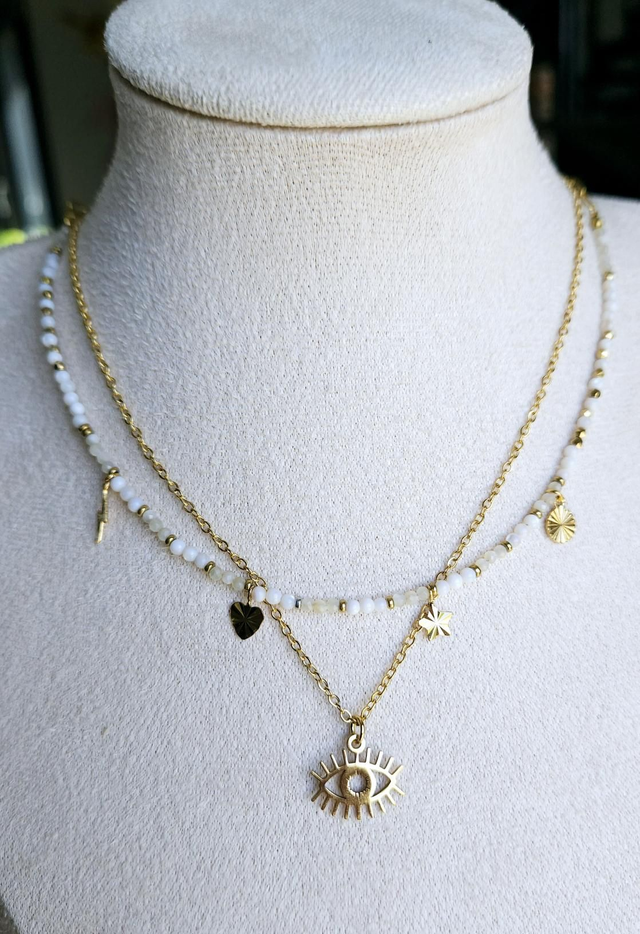 Collier double rangs 