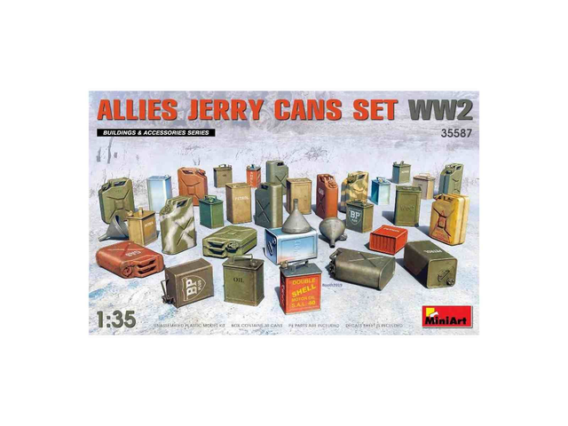 set de jerricans alliés WW2 - miniart 35587 1/35