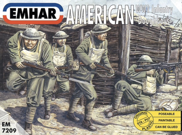 EMHAR PKEM7209 1:72 American WWI Infantry 'Doughboys' Figures