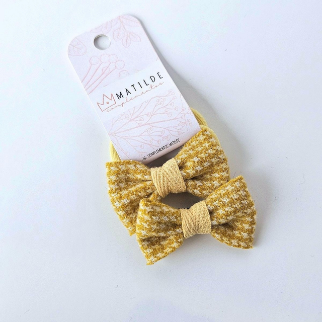 Colet Lazo Par Jaspeado Amarillo