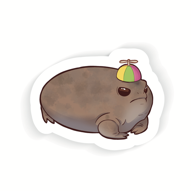 Desert hat sticker