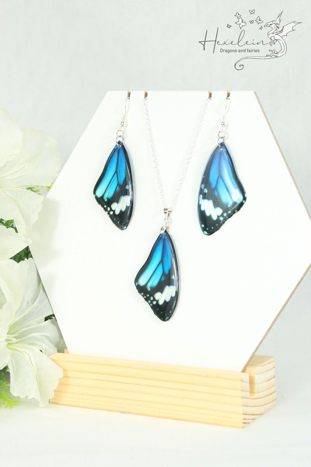 Royal blue butterfly fairy wings set
