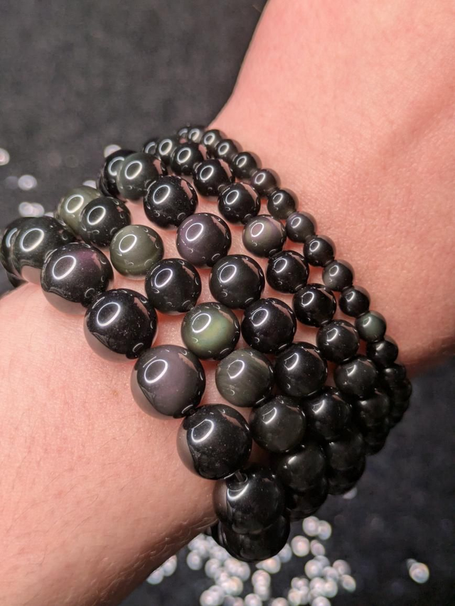 Bracelet obsidienne
