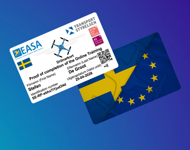 Drone Pas Zweden Met NFC Maak Bij Opties Een Keuze Uit Welke Variant Je Wenst Te Bestellen !