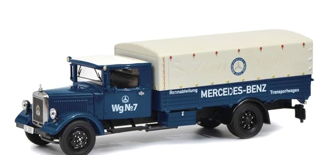 Mercedes Benz Lo2750 Rennabteilung Transportwagen Schuco 1:43