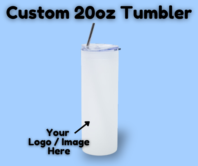 Custom 20oz Straight Metal Tumbler