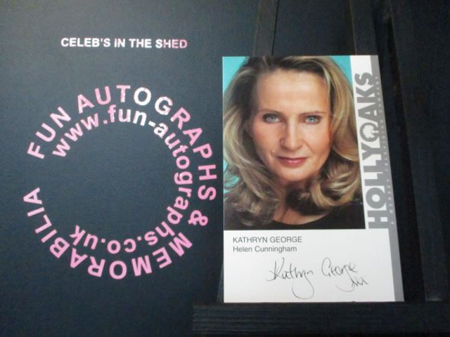 Kathryn George (Helen Cunningham) Original Pre-Print Hollyoaks 6x4 Cast Card