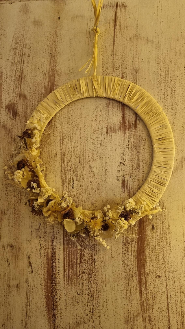 Couronne fleurs séchées 