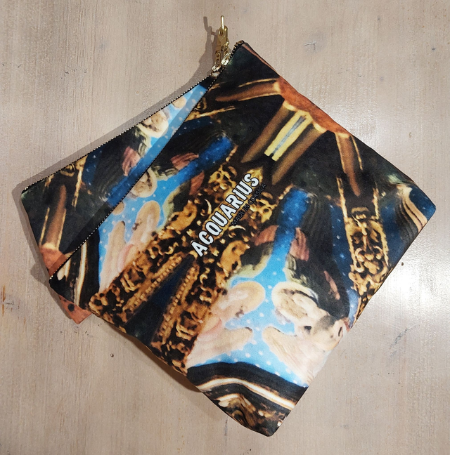 Valencia Voutes. Pochette et trousse en velours.