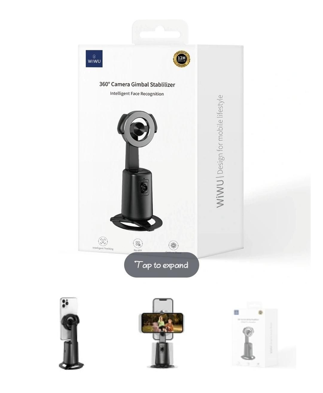 Wiwu 360° Camera Gimbal Stabilocer Reconocimiento Facial