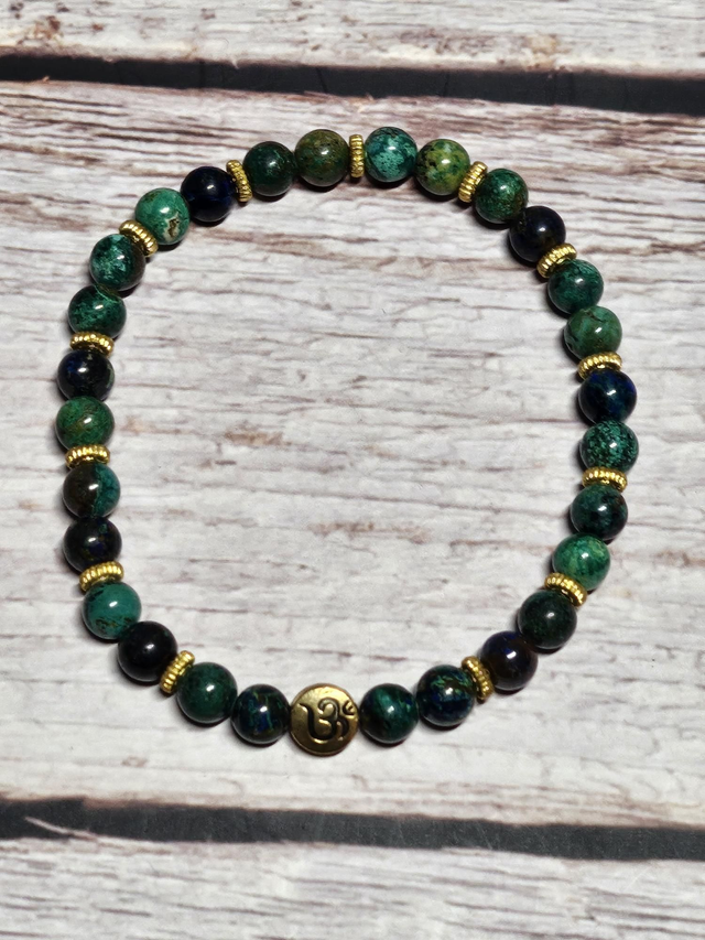 Bracelet Turquoise Péruvienne 6 mm – Harmonie &amp; Douceur