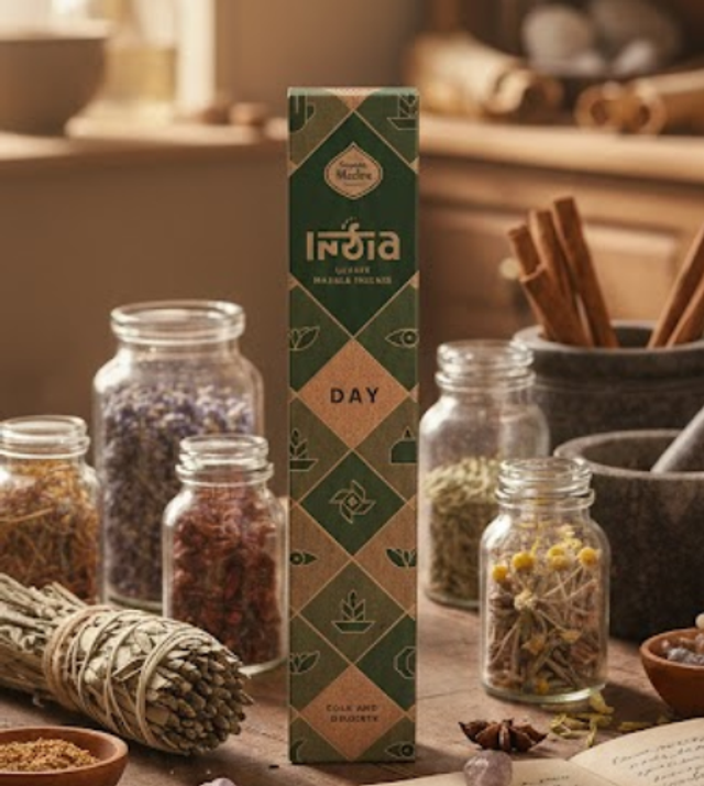 Incienso Masala Día, enfoque y claridad