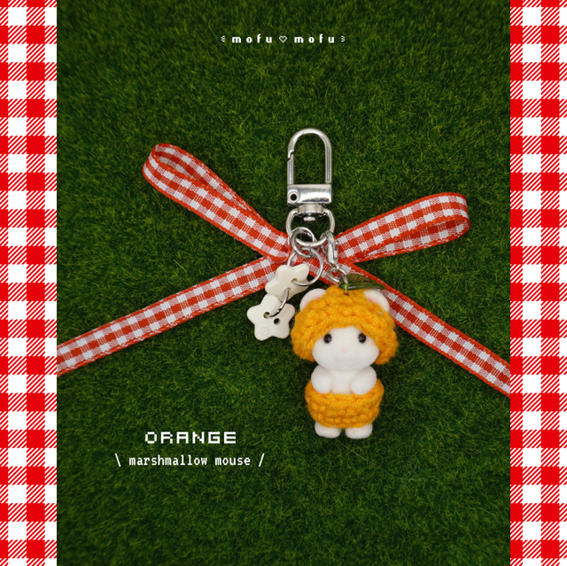 Sylvanian Families fruity charm 🍊 (marshmallow mouse)