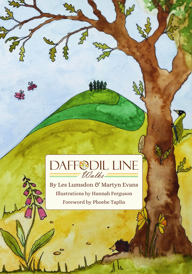 Daffodil Line Walks, by Les Lumsdon & Martyn Evans, Illustrations Hannah Ferguson. 