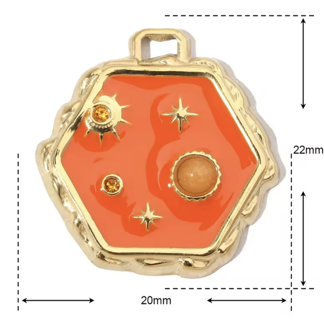 Charm sistema solare arancione 