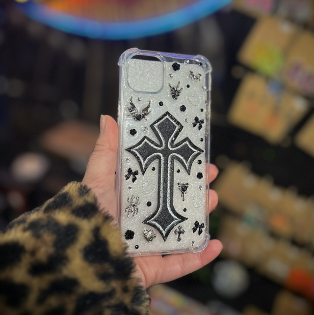 Black Cross Phone Case