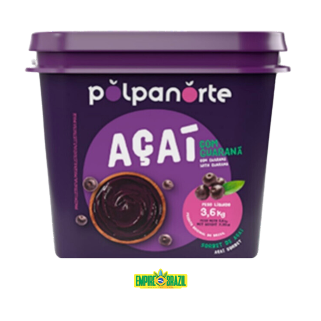 Açaí com Guaraná / Acai with Guarana POLPANORTE 3.600kg