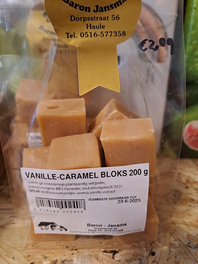 Vanille caramel bloks